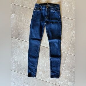 7 For All Mankind Dark Blue Skinny Jeans